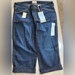 NWT Levi's 545 Capri Blue Jeans Womens 10 Cuffed Low Rise size 10